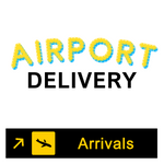 Homepage 21 the arrivals sign mentioning the car rental airport delivery service in Rhodes