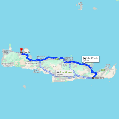 Car Hire in Crete: One Car, Many Destinations 7 chania to ierapetra Car Hire in Crete: One Car, Many Destinations