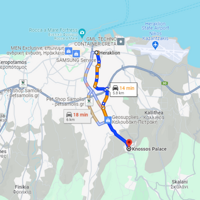 Car Hire in Crete: One Car, Many Destinations 5 heraklion to knossos Car Hire in Crete: One Car, Many Destinations