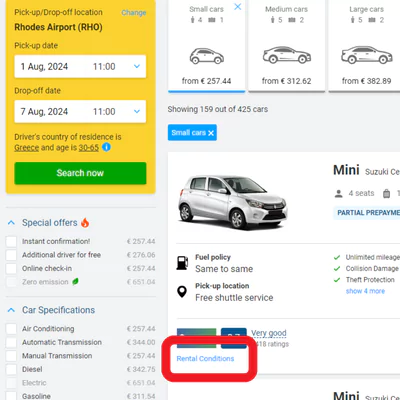Rhodes Car Rental and Driving: Everything You Need to Know 5 57 Rhodes Car Rental and Driving: Everything You Need to Know