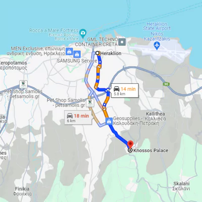 heraklion to knossos Car Hire in Crete: One Car, Many Destinations